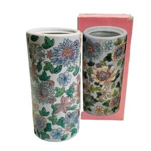 Chrysanthemum Hand Painted Porcelain Vase
